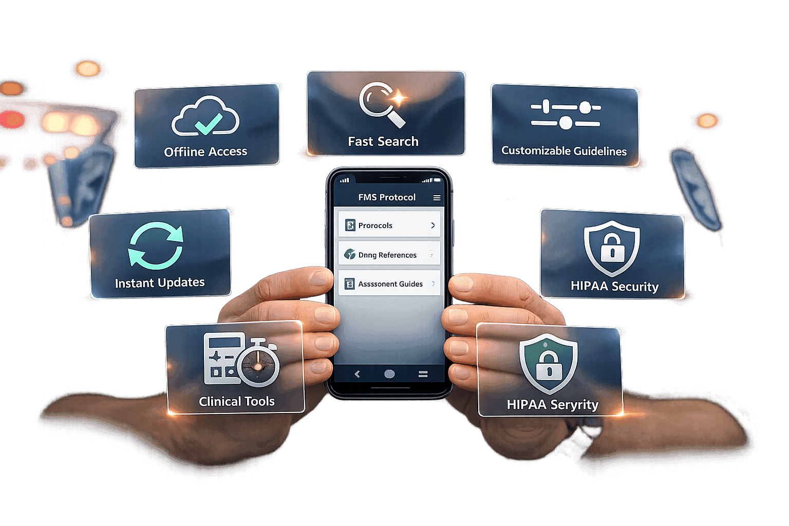 EMS protocol mobile app features